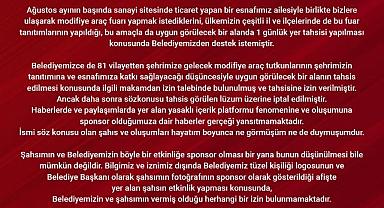Başkan Alan'dan sponsorluk iddialarına tepki