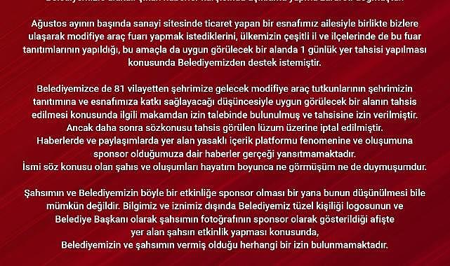 Başkan Alan'dan sponsorluk iddialarına tepki  