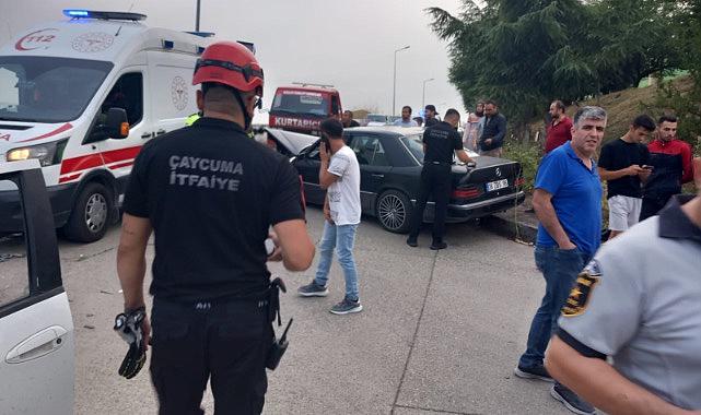 İki otomobil çarpıştı: 1 yaralı