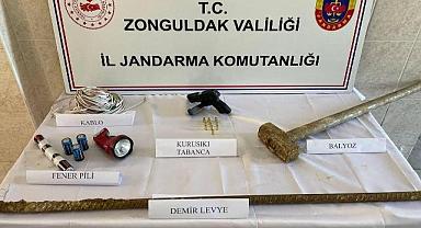 Kaçak kazıya suçüstü!