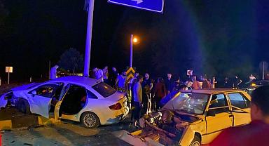 Tali yoldan dikkatsizce çıktı kazaya neden