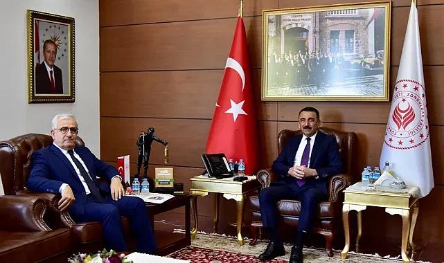 Yücel’den Vali Hacıbektaşoğlu’na ziyaret