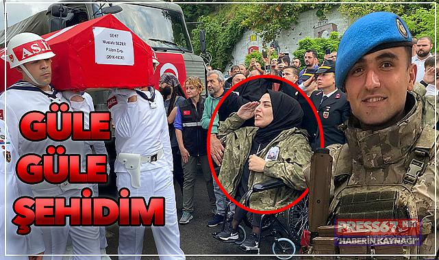 Zonguldak Şehit Piyade Uzman Çavuş Mustafa Sezer'i uğurladı