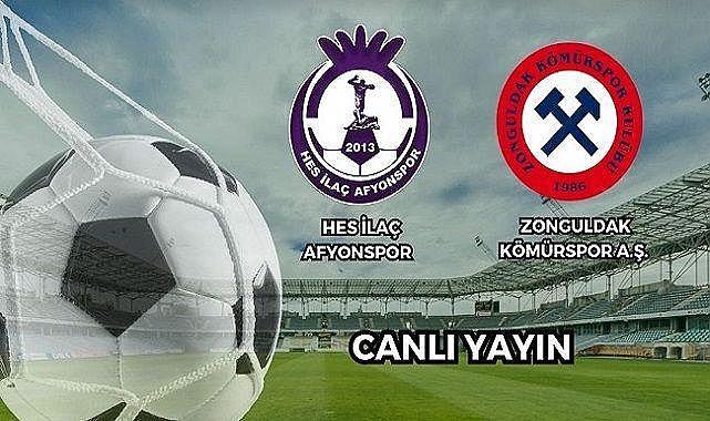 Afyonspor-Zonguldak Kömürspor maçı canlı yayınlanacak