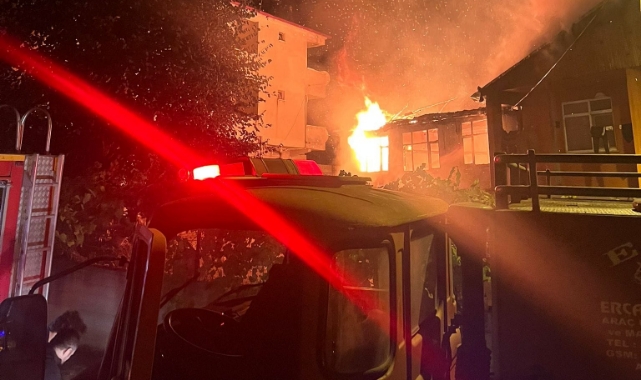 Alaplı'da korkutan yangın!