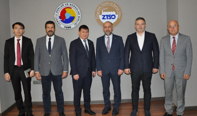 Amankul, ilk ziyaretini Zonguldak Ticaret ve Sanayi Odası’na yaptı