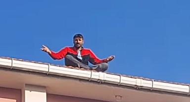 Madenci çatıya çıktı, isyan etti!