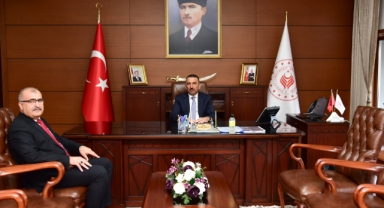 Yeni Tarım Müdürü ilk ziyaretini Vali Hacıbektaşoğlu'na yaptı