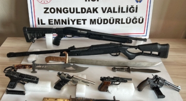18 şüpheli gözaltında! Adeta cephanelik çıktı..