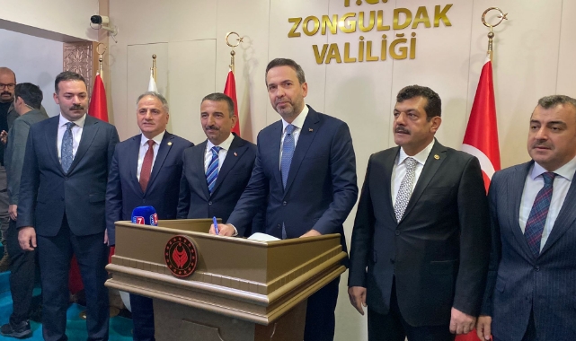 Enerji Bakanı Alpaslan Bayraktar Zonguldak'ta