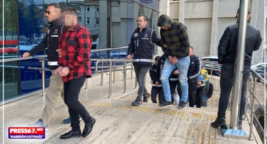 Kafes operasyonunda 8 şüpheli adliyede