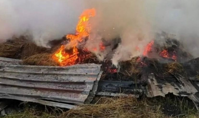 Samanlıkta çıkan yangın korkuttu!