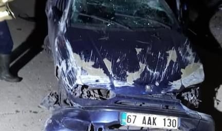 Zonguldak-Ereğli yolunda kaza: Araçta sıkıştı!