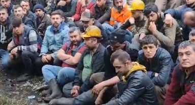 Zonguldak Kilimli'de Maden İşçileri, Alacakları İçin Eylemde