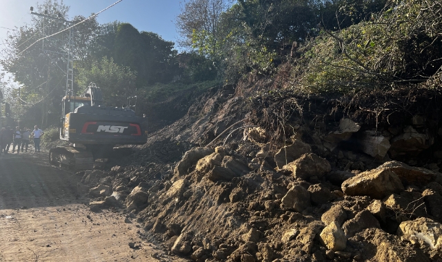 Zonguldak’ta yağış sonrası heyelan!