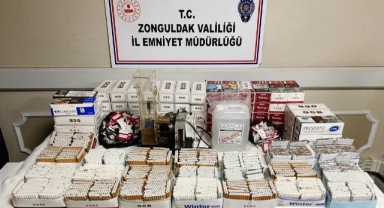27 litre kaçak alkol, 10 bin makaron... Bu operasyonda yok yok