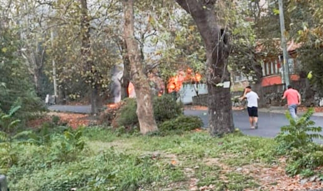 Fener'de alevler yükseldi! Korkutan dakikalar