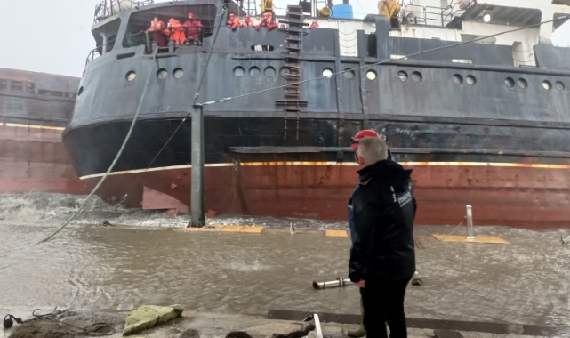 "Pallada" gemisi personelinin yardım çağrısı kamerada