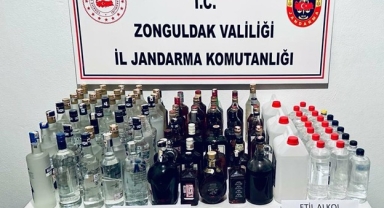 Zonguldak'ta kaçak içki operasyonu