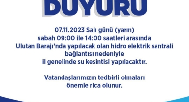 Zonguldaklılar yarın saat 09:00 ile 14:00'e dikkat!