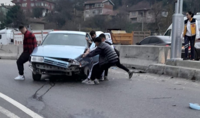 Karaelmas Köprülü Kavşak&#039;ta feci kaza!