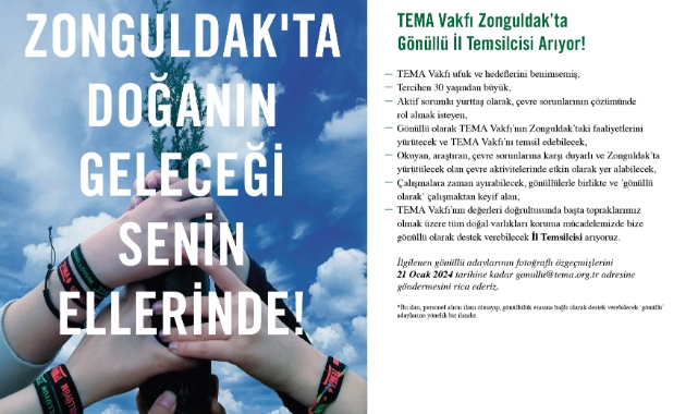 TEMA Vakfı Zonguldak'ta İl Temsilcisi Arıyor!