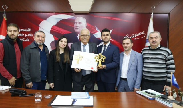 Türkiye birincisi başkan Posbıyık'ı ziyaret etti