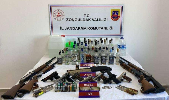 Yılbaşı öncesi jandarmadan kaçak içki operasyonu  