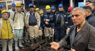 Demir maden işçisini bilgilendirdi
