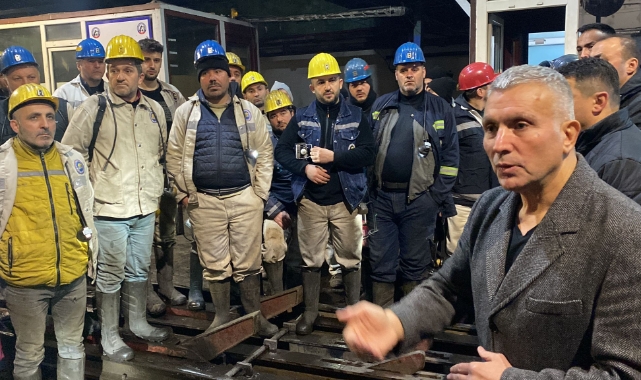 Demir maden işçisini bilgilendirdi