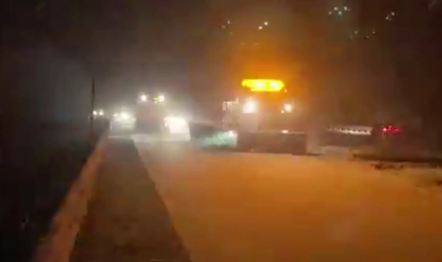 Devrek-Ankara yolunda kar etkili oluyor!