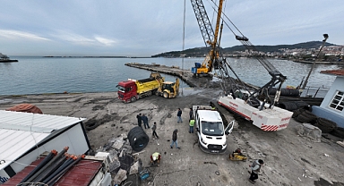 Bozhane Limanı’nda Güçlendirme Çalışmaları Devam Ediyor