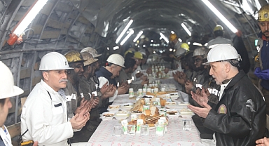 Türk-İş Genel Başkanı Atalay, madencilerle iftar yaptı