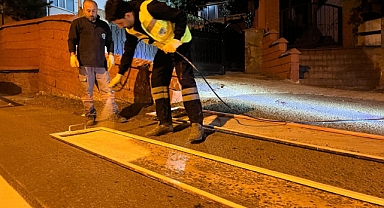 Yaya Geçidi Çizgileri Yenileniyor