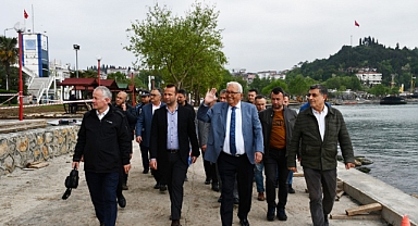 Başkan Posbıyık, Sahildeki Çalışmaları Denetledi