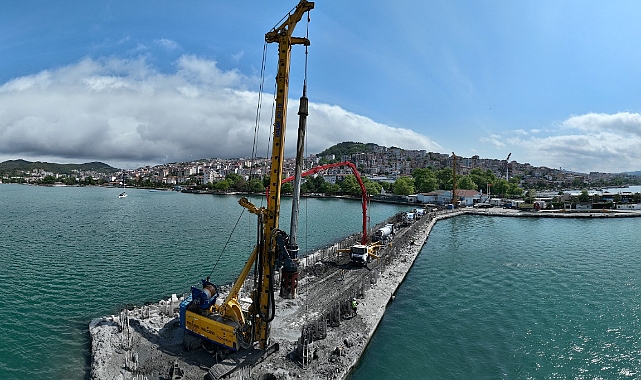 Kdz. Ereğli belediye limanında çalışmalar sürüyor