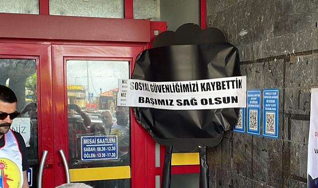 SGK binasına siyah çelenk