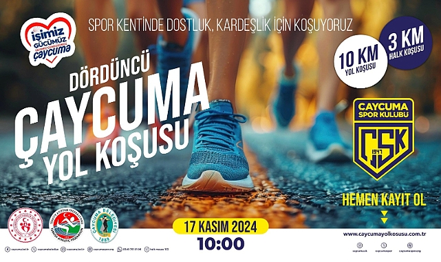 4. Çaycuma Yol Koşusu 17 Kasım’da