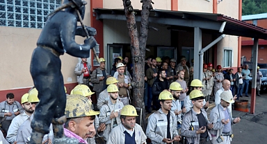 Madenciler Gelik'te kurban kesti
