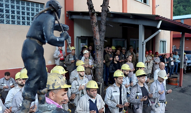 Madenciler Gelik'te kurban kesti
