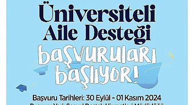 'Üniversiteli Aile Desteği' başvuruları başlıyor