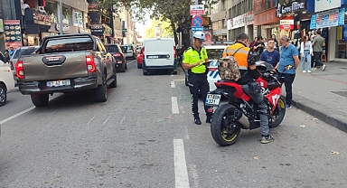 Zonguldak'ta motosiklet denetiminde 7 sürücüye ceza