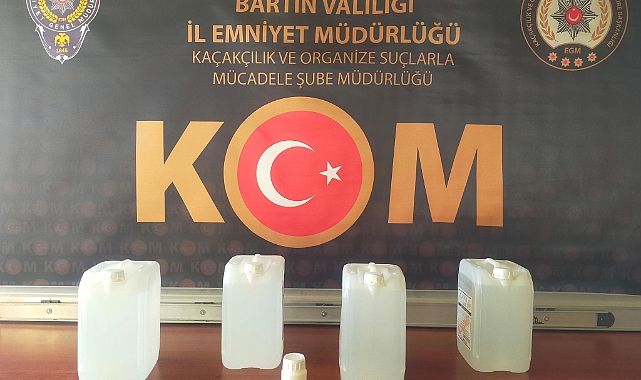 Bartın'da Kaçak Alkol Operasyonu: 20 Litre Etil Alkol Ele Geçirildi