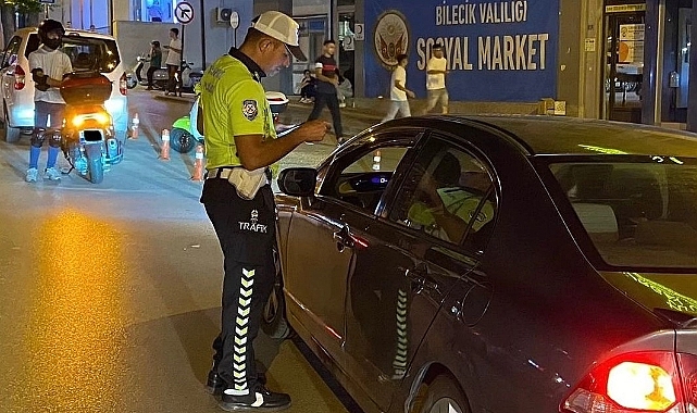 Bilecik'te Kural İhlali Yapan Sürücülere Ceza Yağdı