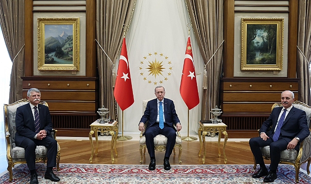 Cumhurbaşkanı Erdoğan, Macaristan Ulusal Meclis Başkanı László Kövér'i kabul etti
