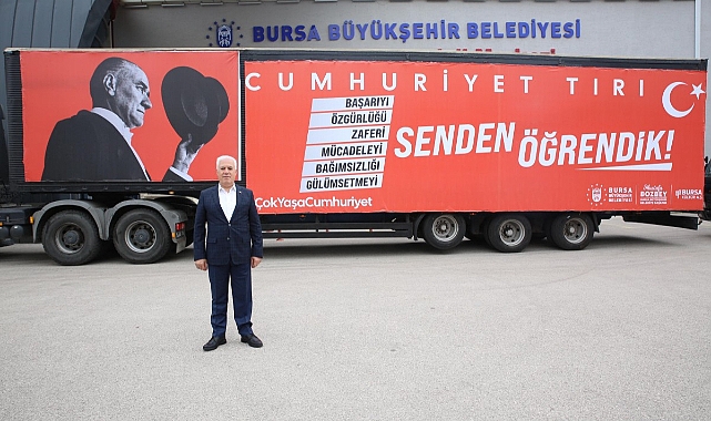 Cumhuriyet Tırı, 29 Ekim Coşkusunu Bursa'ya Taşıyor