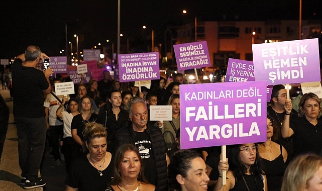 Güzelbahçe, Şiddete Karşı Yürüyüş Düzenledi