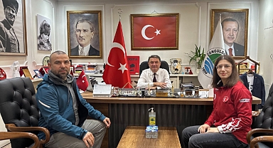 Milli Sporcu Sude Nur Basancı'dan Zonguldak Belediye Başkanı Tahsin Erdem'e Ziyaret