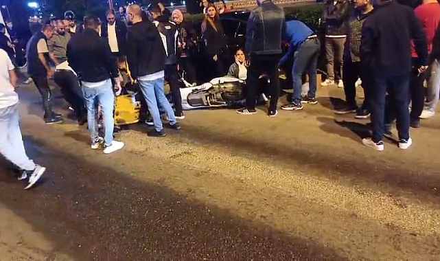 Motosiklet kazasında bir kişi yaralandı