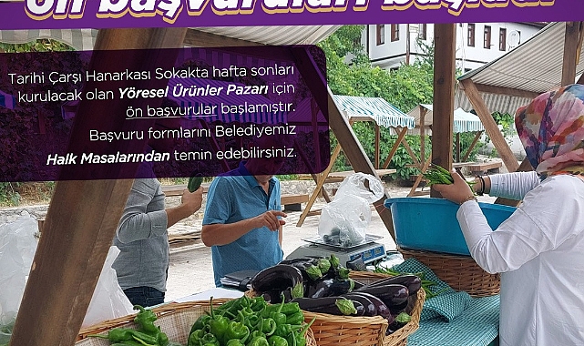 Safranbolu Belediyesi Yöresel Ürünler Pazarı Kuruyor